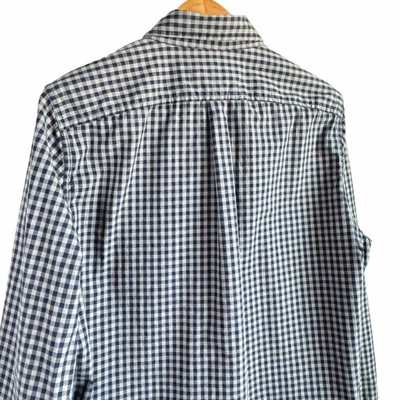 Abercrombie & Fitch Men's Blue Gingham Long Sleeve Muscle Fit Shirt Size XXL - Picture 14 of 15